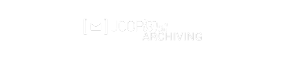 JOOPmail Archiving
